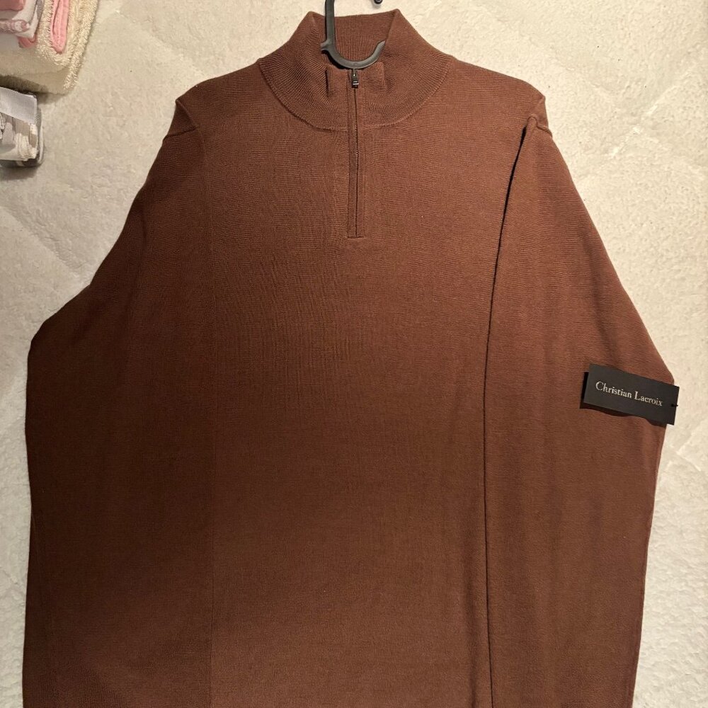 Christian Lacroix - 100% Extra Fine Merino Wool Sweater - Mens - Size: XL
